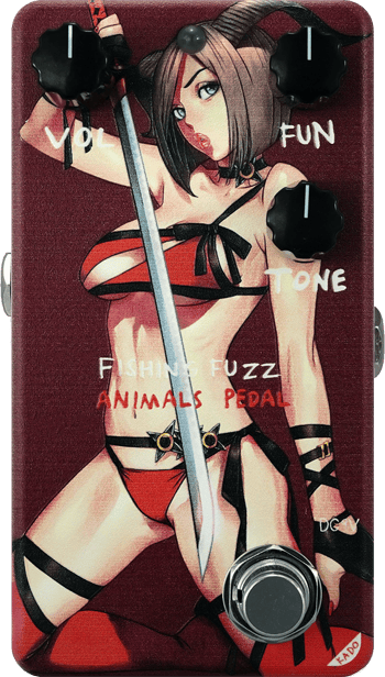 Animals Pedal Custom Illustration 005 Fishing Is As Fun As Fuzz